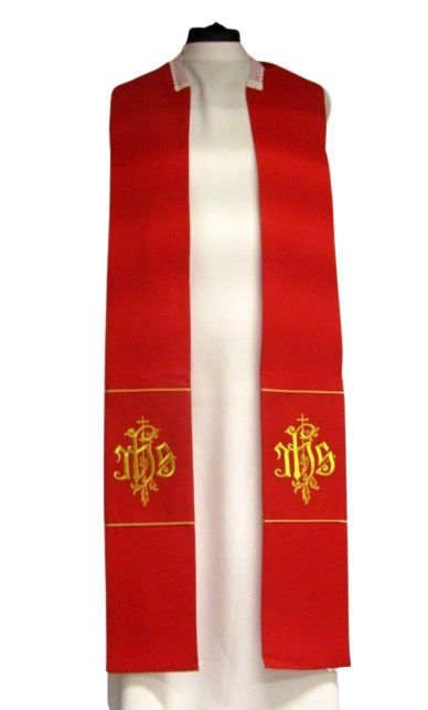 Kapa haftowana czerwona - ornament (4) - zdjęcie 2 - Kapa haftowana czerwona - ornament (4)