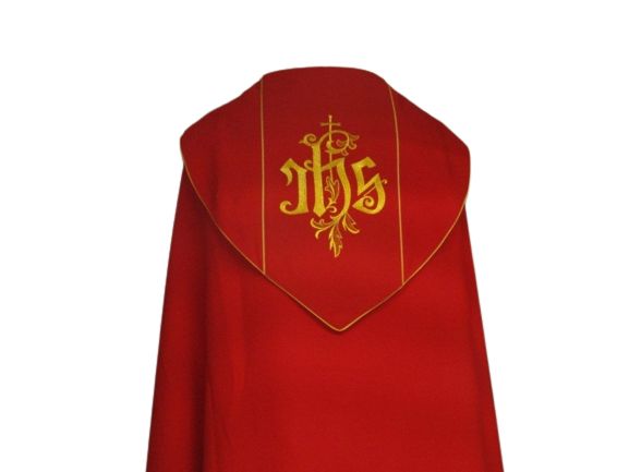 Kapa haftowana czerwona - ornament (4) - zdjęcie 3 - Kapa haftowana czerwona - ornament (4)