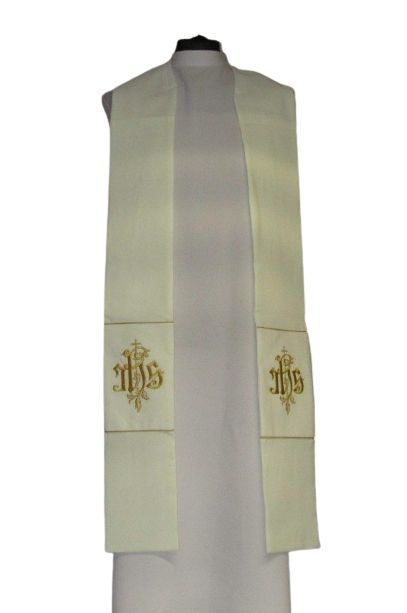 Kapa haftowana ecru - ornament (4) - zdjęcie 2 - Kapa haftowana ecru - ornament (4)