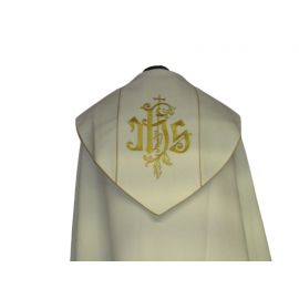 Kapa haftowana ecru - ornament (4) - KAPY LITURGICZNE - Nowość