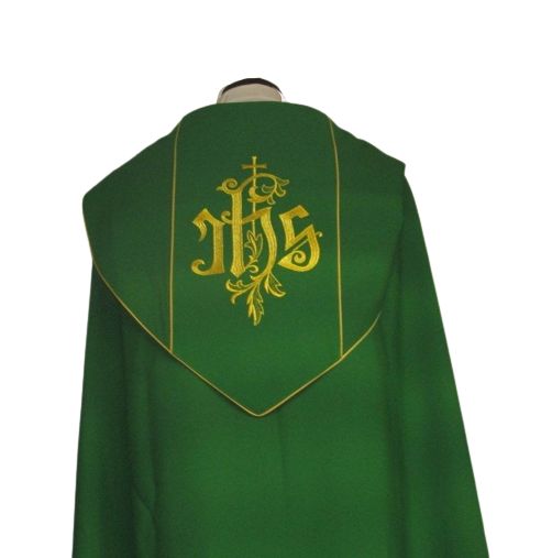 Kapa haftowana zielona - ornament (4) - zdjęcie 2 - Kapa haftowana zielona - ornament (4)