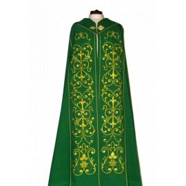 Kapa haftowana zielona - ornament (4) - KAPY LITURGICZNE - Nowość