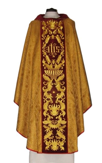 Ornat rozeta - pas aksamit haftowany (3)