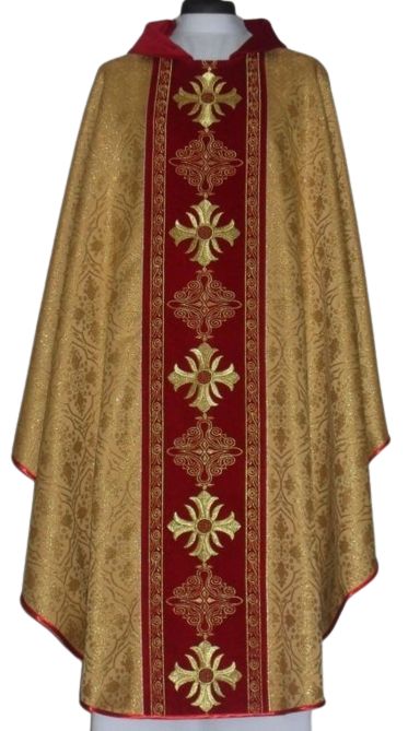 Ornat rozeta - pas aksamit haftowany (2)