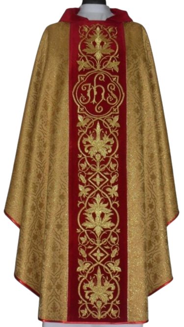 Ornat rozeta  - pas aksamit haftowany (1)