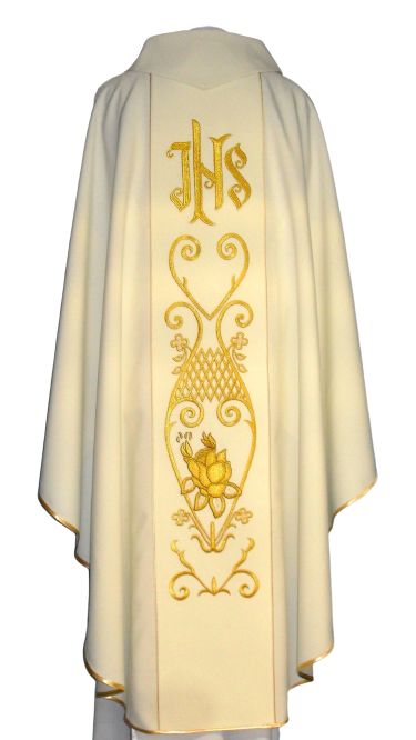 Ornat z wizerunkiem Jana Pawła II - materiał gładki - zdjęcie 2 - Ornat z wizerunkiem Jana Pawła II - materiał gładki