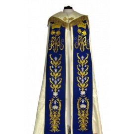 Kapa maryjna - materiał rozeta (02) - KAPY LITURGICZNE - Nowość