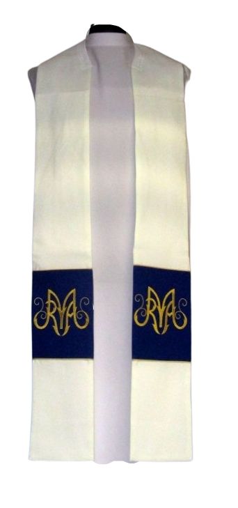 Kapa Maryjna - materiał ecru gładki - zdjęcie 3 - Kapa Maryjna - materiał ecru gładki