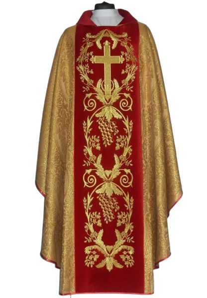 Ornat rozeta - szeroki haftowany pas (13)