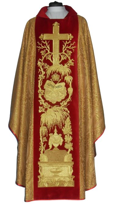 Ornat rozeta - szeroki haftowany pas (12)