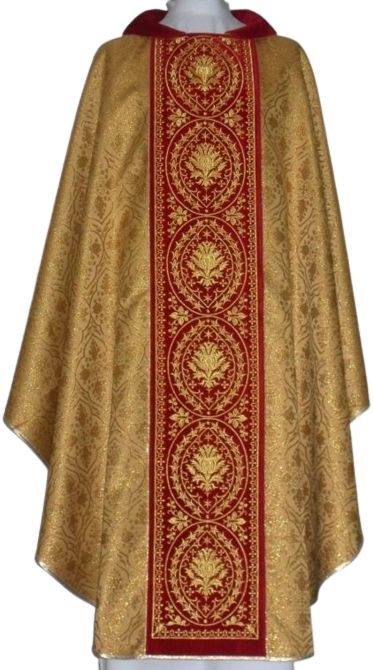 Ornat rozeta - pas aksamit haftowany (4)