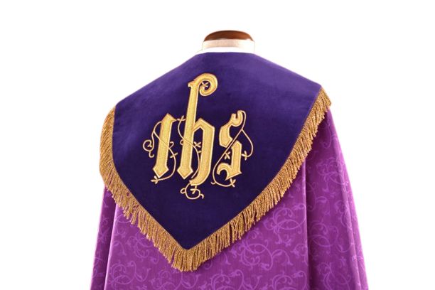 Kapa haftowana adamaszek , pasy aksamit (55) - zdjęcie 2 - Kapa haftowana adamaszek , pasy aksamit (55)