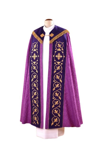 Kapa haftowana adamaszek , pasy aksamit (55)