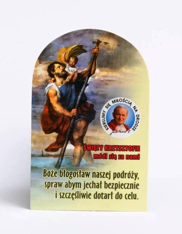 Święty Krzysztof - Plakietka samochodowa (3)