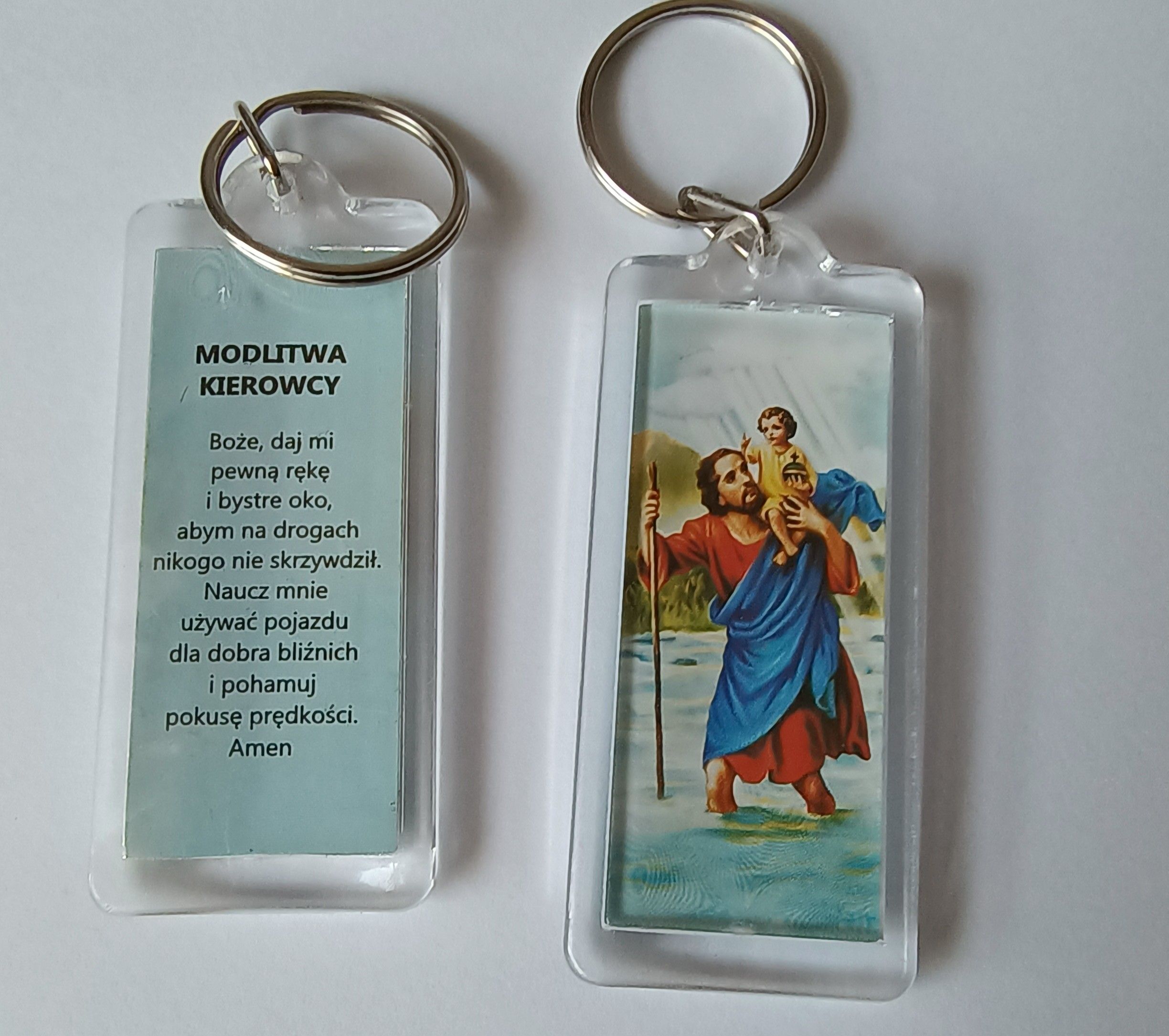 Brelok - św. Krzysztof plastik (1)