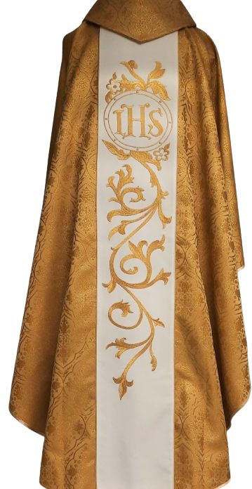 Ornat haftowany z wizerunkiem Świętego Józefa - rozeta  (9) - zdjęcie 2 - Ornat haftowany z wizerunkiem Świętego Józefa - rozeta  (9)
