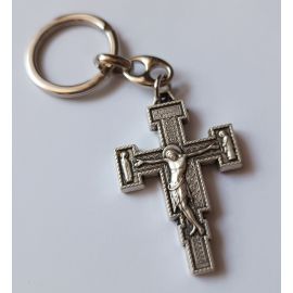 Brelok metalowy włoski Krzyż 4,5x3,5 cm