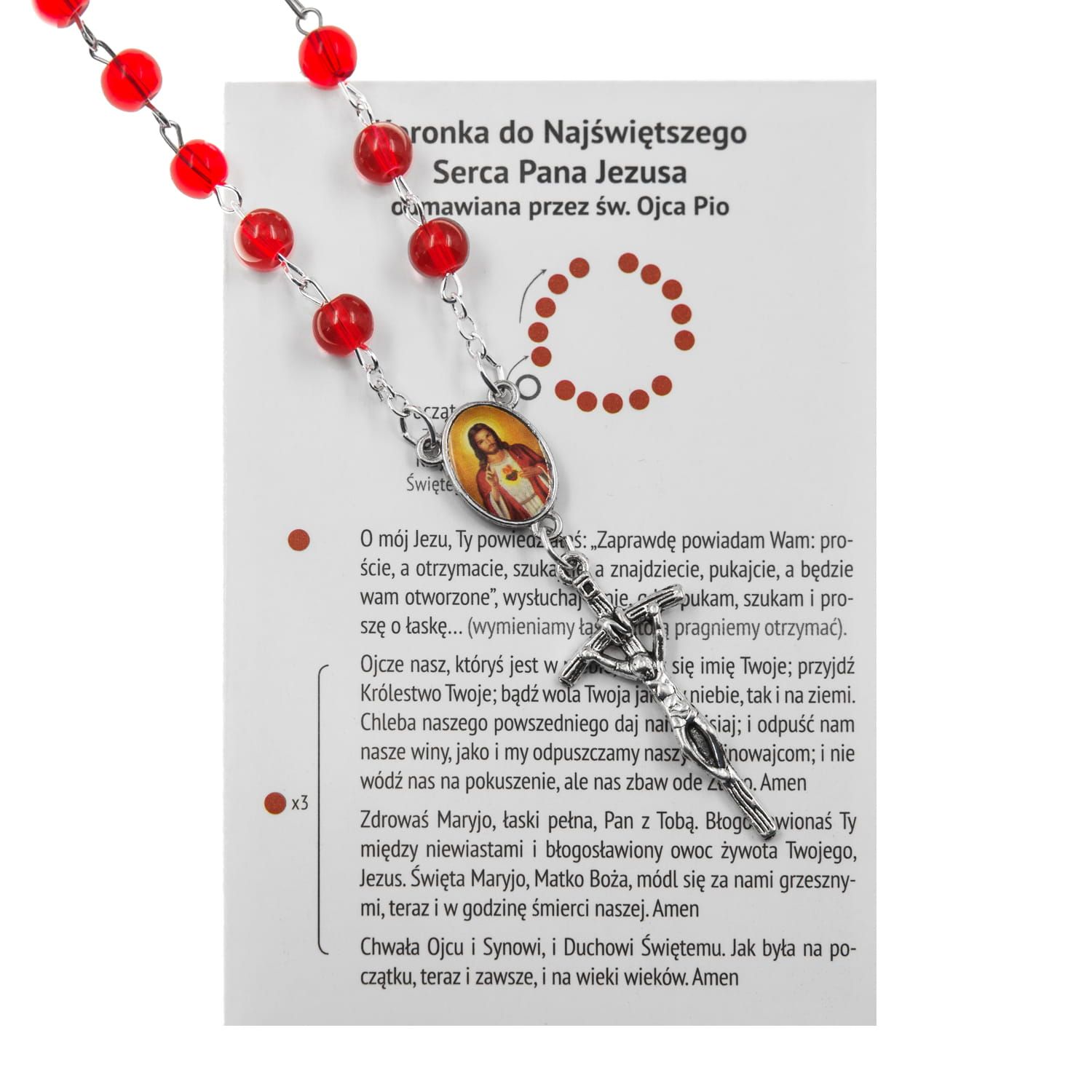 Koronka do Najświętszego SPJ + różaniec - zdjęcie 2 - Koronka do Najświętszego SPJ + różaniec
