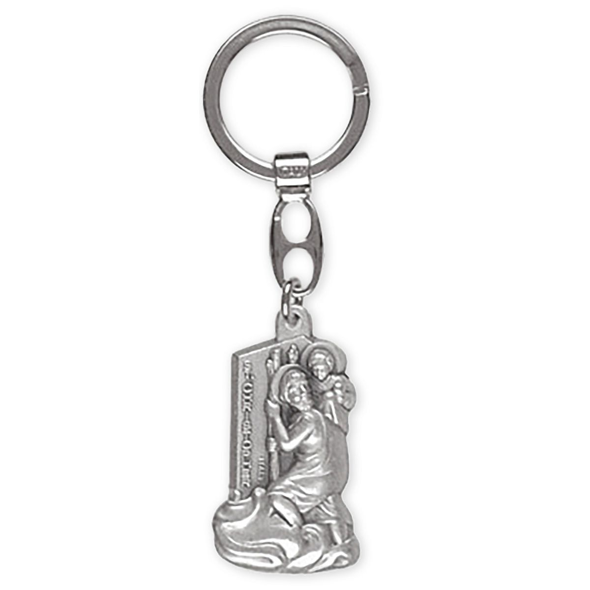Brelok metalowy św. Krzysztof 4,5x3 cm - zdjęcie 2 - Brelok metalowy św. Krzysztof 4,5x3 cm