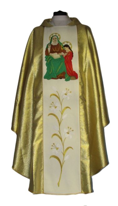 Ornat haftowany - Święta Anna - zdjęcie 2 - Ornat haftowany - Święta Anna