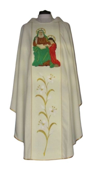 Ornat haftowany - Święta Anna