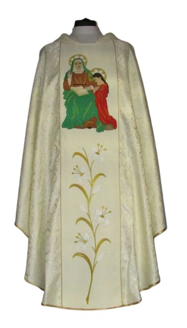 Ornat haftowany - Święta Anna - zdjęcie 5 - Ornat haftowany - Święta Anna