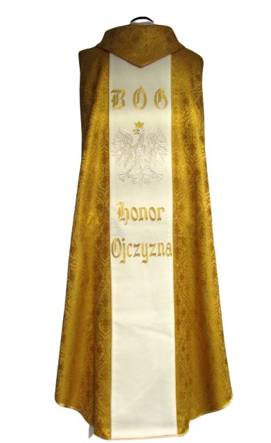 Ornat haftowany - MB Częstochowska z napisem (22) - zdjęcie 2 - Ornat haftowany - MB Częstochowska z napisem (22)