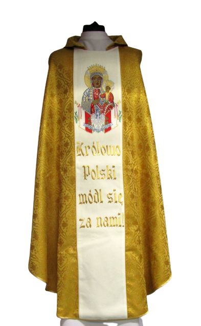 Ornat haftowany - MB Częstochowska z napisem (22)