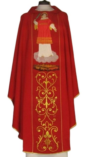 Ornat z wizerunkiem Św. Wawrzyniec