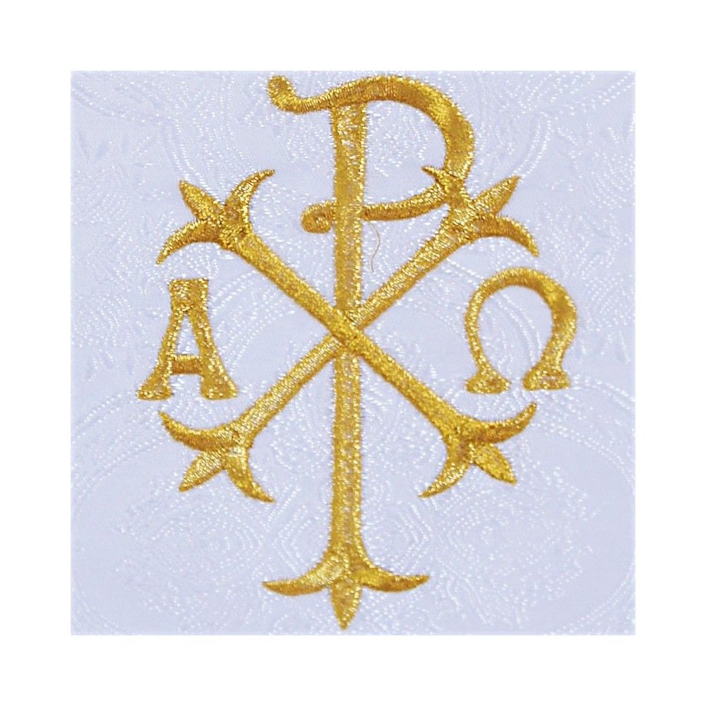 Stuła rzymska z taśmami złotymi, materiał żakard (1) - zdjęcie 2 - Stuła rzymska z taśmami złotymi, materiał żakard (1)