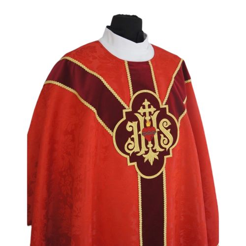 Ornat Semi-Gotycki - czerwony (36) - zdjęcie 2 - Ornat Semi-Gotycki - czerwony (36)