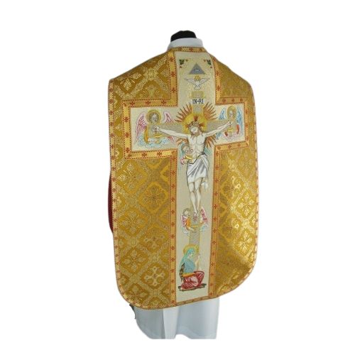 Ornat rzymski haftowany - Chrystus na krzyżu (22) - zdjęcie 5 - Ornat rzymski haftowany - Chrystus na krzyżu (22)