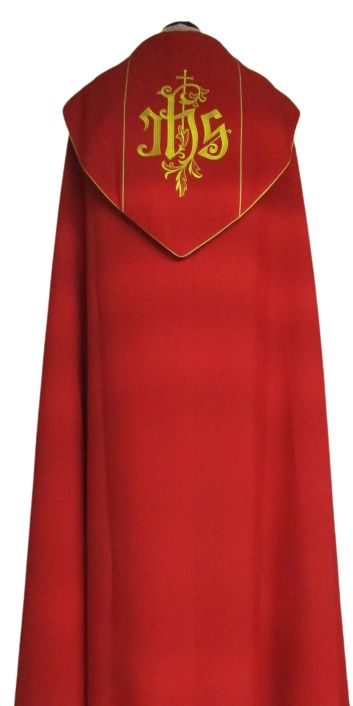 Kapa haftowana IHS - kolory liturgiczne (50) - zdjęcie 2 - Kapa haftowana IHS - kolory liturgiczne (50)