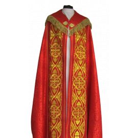 Kapa haftowana IHS rozeta - kolory liturgiczne (50A) - KAPY LITURGICZNE - Nowość