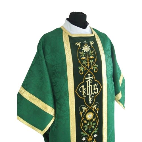 Dalmatyka rzymska żakardowa - kolory liturgiczne - zdjęcie 3 - Dalmatyka rzymska żakardowa - kolory liturgiczne