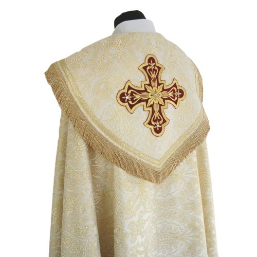 Kapa haftowana wzór gotycki - tkanina brokat (52) - zdjęcie 3 - Kapa haftowana wzór gotycki - tkanina brokat (52)