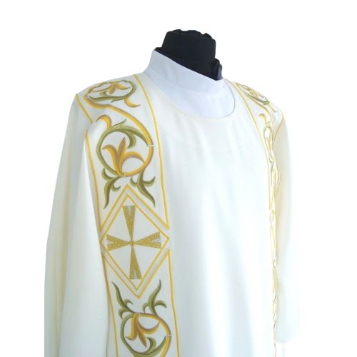 Dalmatyka materiał strecz, haftowane pasy (07) - zdjęcie 2 - Dalmatyka materiał strecz, haftowane pasy (07)