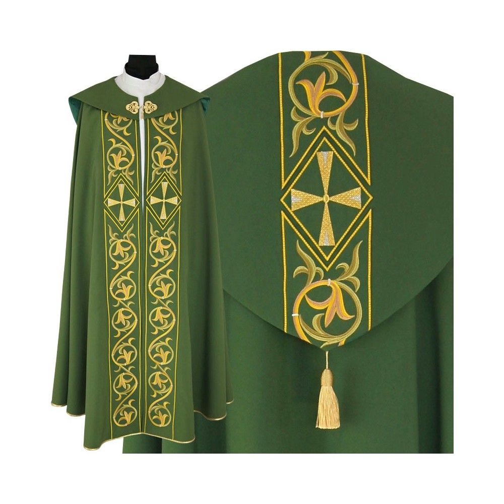 Kapa haftowana gotycka - haftowane pasy (53) - zdjęcie 7 - Kapa haftowana gotycka - haftowane pasy (53)