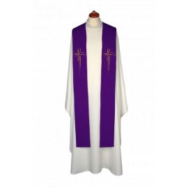 Stuła haftowana do koncelebry - kolory liturgiczne (2) - EUCHARYSTYCZNE - Nowość