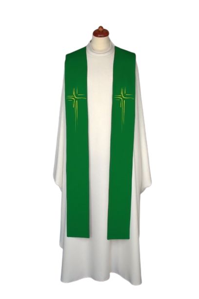 Stuła haftowana do koncelebry - kolory liturgiczne (2) - zdjęcie 4 - Stuła haftowana do koncelebry - kolory liturgiczne (2)