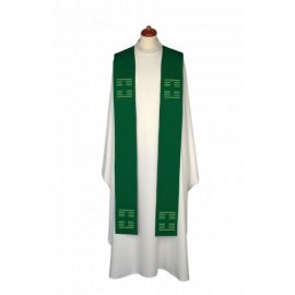 Stuła haftowana - kolory liturgiczne, Krzyże haft (13) - EUCHARYSTYCZNE - Nowość