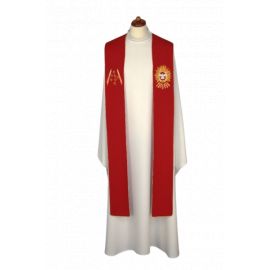 Stuła haftowana - Symbole Ducha Świętego (20) - EUCHARYSTYCZNE - Nowość