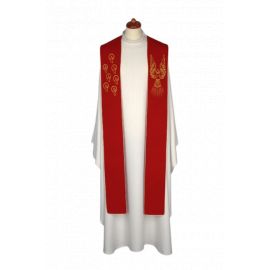 Stuła haftowana - Symbole Ducha Świętego (21) - EUCHARYSTYCZNE - Nowość