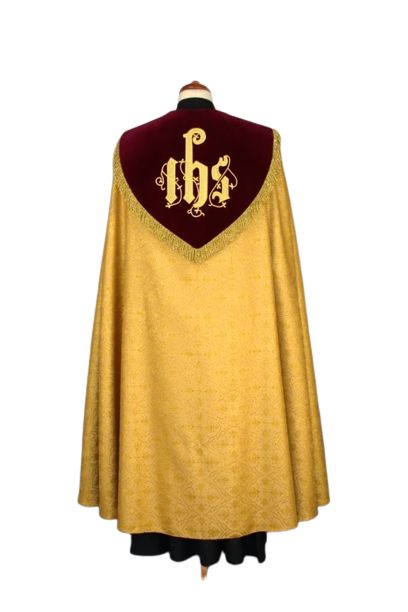 Kapa haftowana adamaszek , pasy aksamit (54) - zdjęcie 2 - Kapa haftowana adamaszek , pasy aksamit (54)