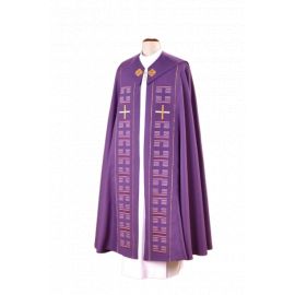 Kapa fioletowa haftowana (61) - KAPY LITURGICZNE - Nowość