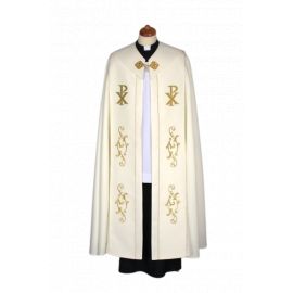 Kapa ecru haftowana (70) - KAPY LITURGICZNE - Nowość