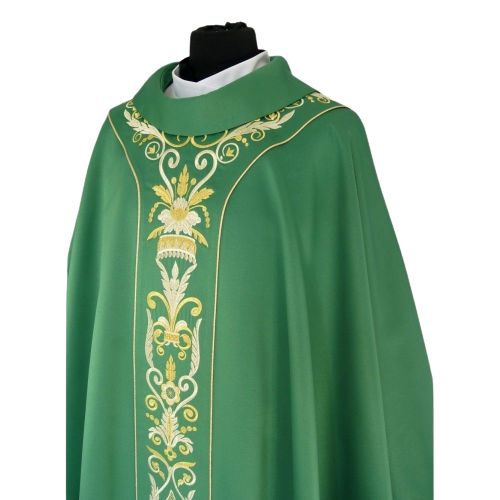Ornat Semi-Gotycki - zielony (52) - zdjęcie 2 - Ornat Semi-Gotycki - zielony (52)