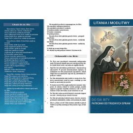 Litania i Modlitwy do Św. Rity