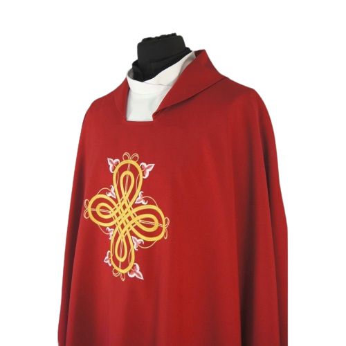 Komplet 4 ornatów + stuły - tkanina gładka - zdjęcie 7 - Komplet 4 ornatów + stuły - tkanina gładka