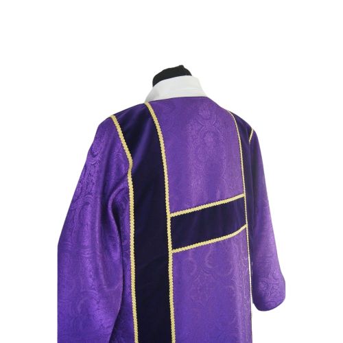 Dalmatyka fioletowa gotycka - tkanina żakard (45) - zdjęcie 3 - Dalmatyka fioletowa gotycka - tkanina żakard (45)